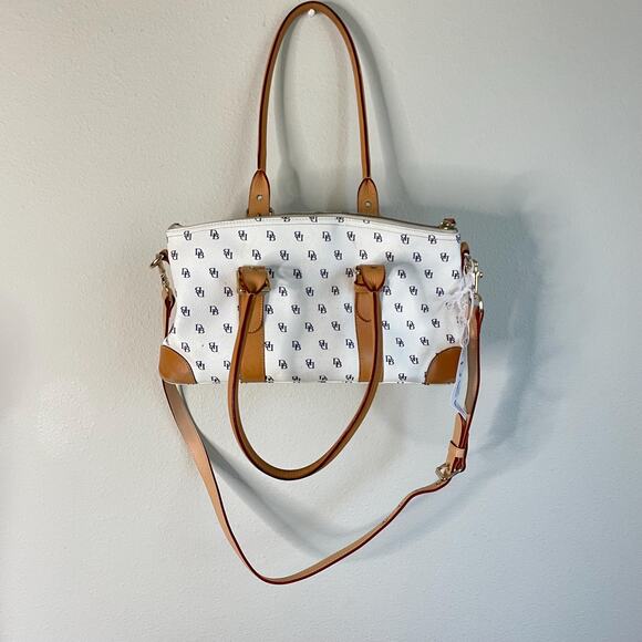 y2k Dooney and Bourke DB monogram white leather handbag - Picture 2 of 9